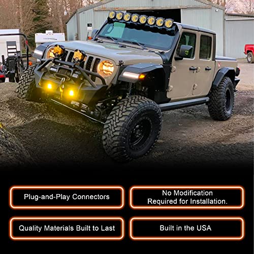 Luces LED marcadoras delanteras para Jeep Wrangler JL/Gladiator JT miniatura 4