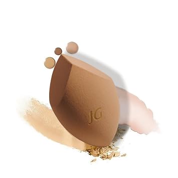 Dab and Blend Makeup Beauty Blender Latex Free Unique Shape Precise Edges Reusable and washable Soft and Bouncy Foam Sponge Multipurpose Vanilla