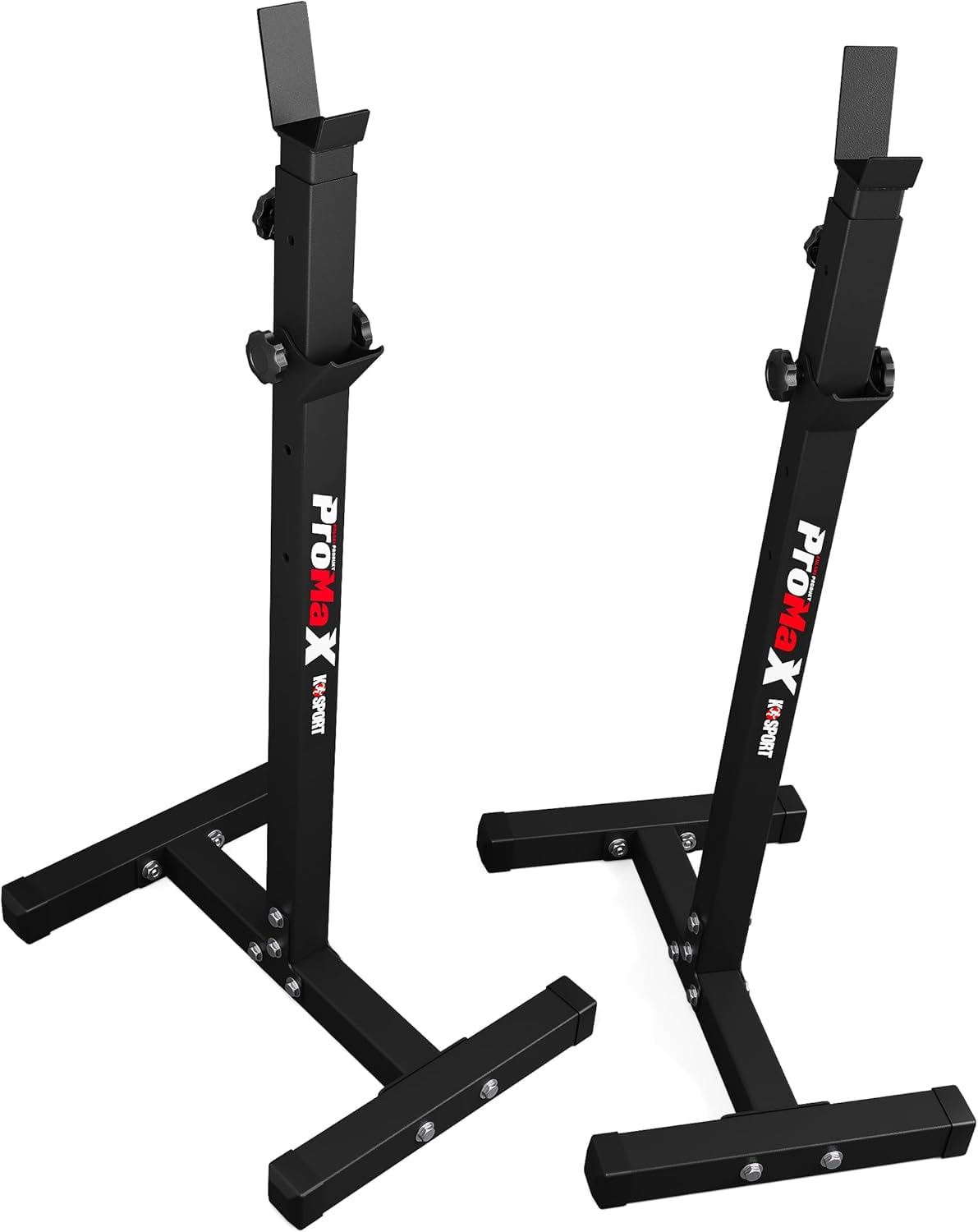 K-Sport Freestanding Barbell Squat Weight Rack & Bench Press Station with 180kg Capacity | Adjustable from 94-150cm | Home Gym Equipment | Bench Included | EU Made