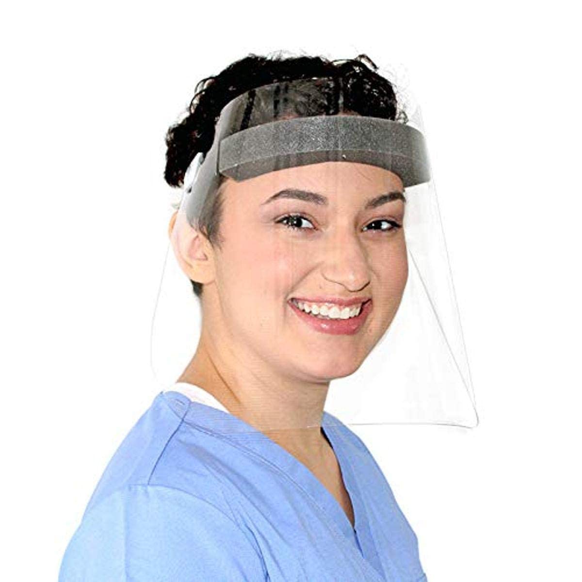 TrippNt PPE Disposable Face Shields with Elastic Band (Package of 10)