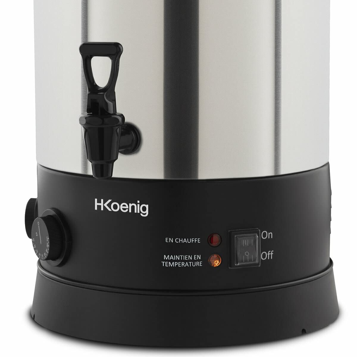 H.Koenig Stérilisateur Multifonction LEGI25, Stérilisateur de Bocaux et Préparation de Recettes chaudes, 25L, 30-110°C, Minuterie jusqu’à 120min, Acier Inoxydable, 2500W