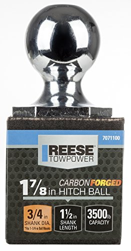 Reese Towpower 7071100 Carbon Forged 1-7/8" Chrome Interlock Hitch Ball , Black #TOP14
