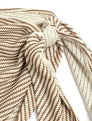 Image of ZAFUL Women Beach Sarong Bathing Suit Wrap Skirt Textured Bikini Swimsuit Cover Ups for Swimwear