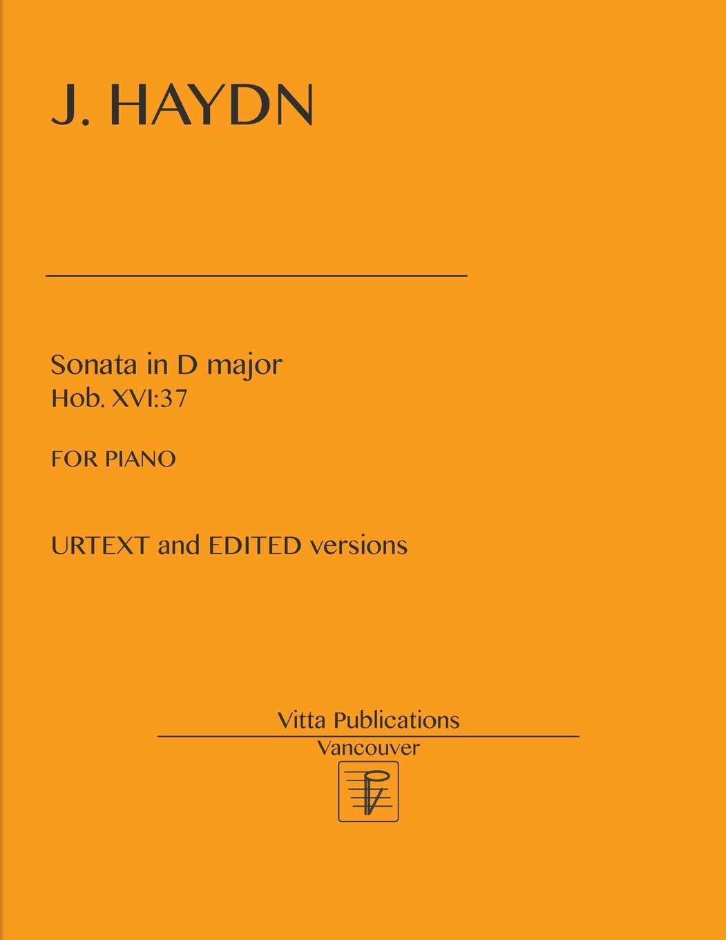 J. Haydn, Sonata in D major, Hob. XVI:37: URTEXT and EDITED versions