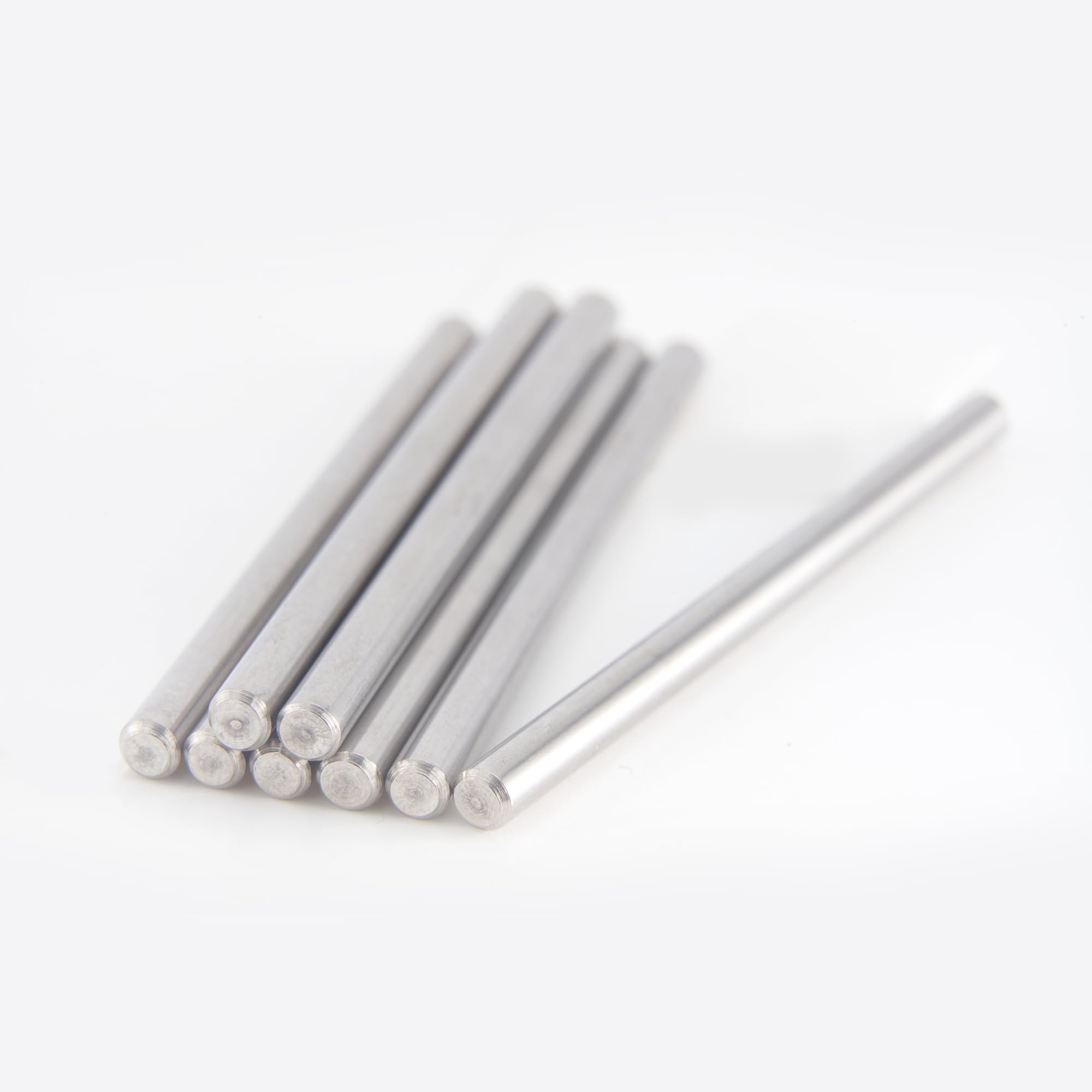 XIKE 10Pcs M4 x 65mm 304 Stainless Steel Dowel Pins, Cylindrical Shelf Support Pegs, Furniture Fixing Pins for Cabinet, Bookshelf, Bunk Bed Fastening Elements Silver Tone