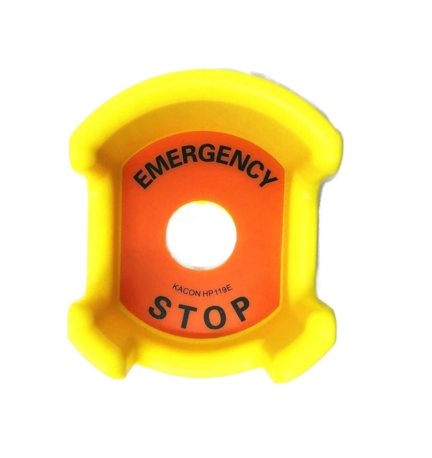 Arrêt d'urgence 22mm KLVN capot de protection anti-poussière jaune