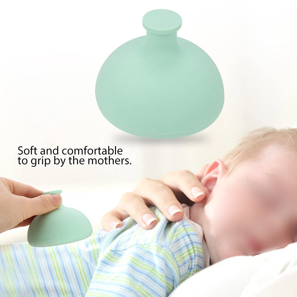 Taza de Silicona para mamá, Alivio de la Congestión del Pecho y Asistente de Eructos para bebé, No Tóxico, Ecológico, Verde/rosa/blanco para Madres (GREEN)