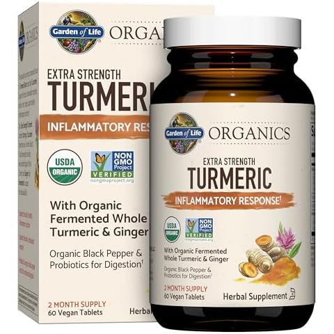Garden of Life Turmeric Inflammatory Response 60 Tablets Cover