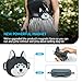 RMOKISIN Dog Treat Pouch with Clicker Magnetic Closure, Silicone Fanny Pack for Pet Training,Adjustable Waist Belt, Leak-Proof, Ideal for Walking Training (Husky)
