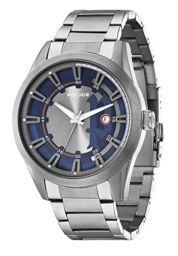 Montre Homme Police 14380JSU/03M Cadran Bleu avec Bracelet en Métal
