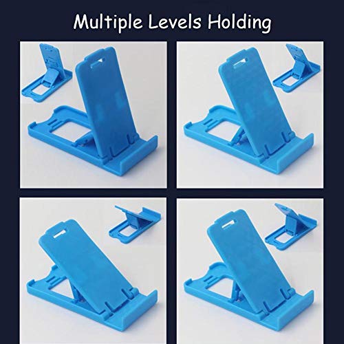Sxrc Cell Phone Stand,Portable Foldable Desktop Cell Phone Holder,Plastic Cell Phone Stand For Desk, Foldable Colorful Cell Phone Holder,Travel Mobile Phone Holder Random Color 1Pcs #TOP4