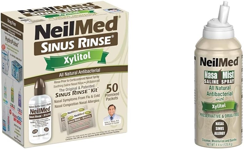 Amazon Com NeilMed Sinus Rinse Kit With Xylitol 50 Count Pack Of 1 51 2BGIRtaL. AC SL1001