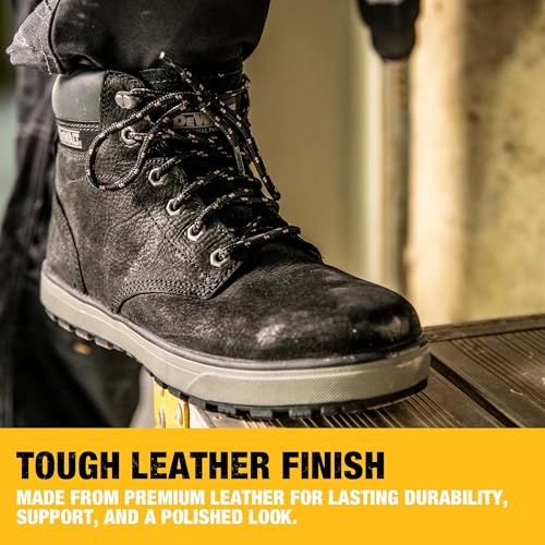 Image of DEWALT Plasma Men's Leather, Steel Toe, Industrial & Construction Safety Work Boot