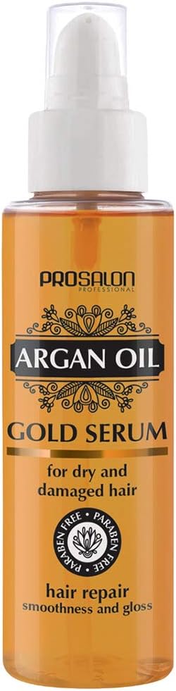 CHANTAL_Prosalon Argan Oil Hair Repair Gold Serum For Dry & Damaged Hair serum do w³osów z olejkiem arganowym 100ml CHANTAL_Prosalon Argan Oil Hair Repair Gold Serum For Dry & Damaged Hair serum do w³osów z olejkiem arganowym 100ml