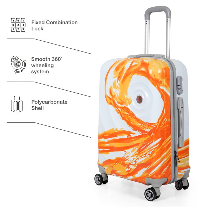 Image of Polo Class 2Pc Trolley Bag Set (24 /28 inch) - Orange
