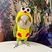 Bird Costume Bird Diaper Flight Suit Chicken Shaped Bird Clothes Cosplay Photo Prop for Parrots Parakeet Cockatiel Sun Conure, Bird Hoodie Small Animals Apparel (with Diaper,Green Quaker)