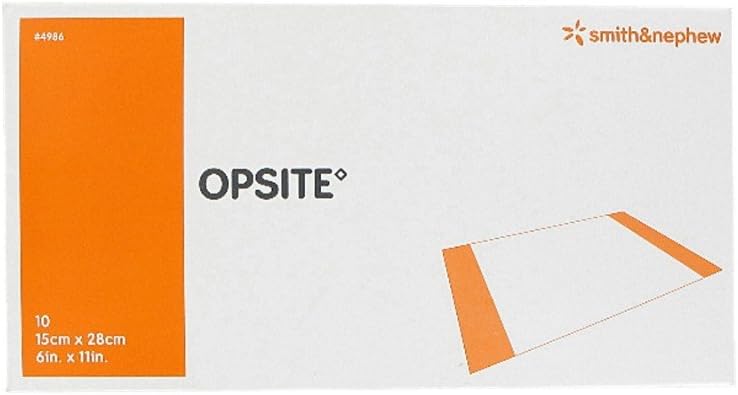 Smith & Nephew OpSite Transparent Film Dressings (6x11"""") (Box of 10)""""