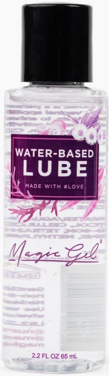Water-Based Personal Lubricant | Lube for Men, Women and Couples | Clear Non-Staining | Unflavored 2.2 Oz