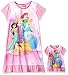 Disney Little Girls' Multi-Princess Nightgown, Princess Pals, 4