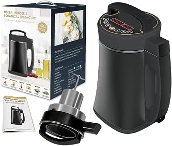 Decarboxylator, Infusing Machine, Botanical Herbs, 1300ml Butter/Oil Infusion,Temperature Control