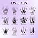 Lilac St - Originals Natural Faux Eyelash Clusters (10mm) - Soft, Natural Look - DIY Lash Extension Wisps - Lightweight & Lifelike - Lasts 10 Days - Cruelty Free, Vegan, Women Founded - 10 Lashes