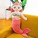 Simpatica Sirena Peluche Cuscino Simpatica Bambola Principessa Bambola di Peluche 40 cm 0,16 kg A