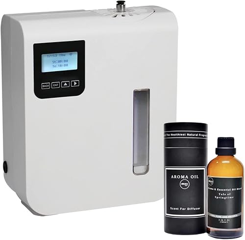 SMLQQ Máquina de aire con aroma HVAC para el hogar, 10.1fl oz con tecnología de aire frío y historia de primavera, 3.4fl oz- aroma de aceites