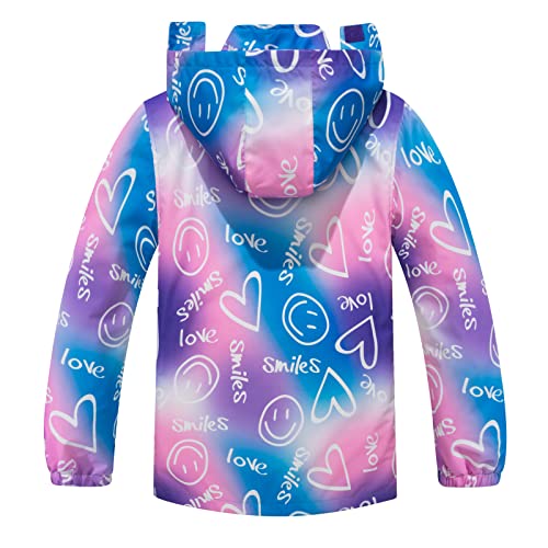 Image of SaphiRose Kids Waterproof Rain Jacket Mesh Lined with Removable Hood | Lightweight rain coat, windproof, breathable, school, camping, travel, outdoor play, boys and girls