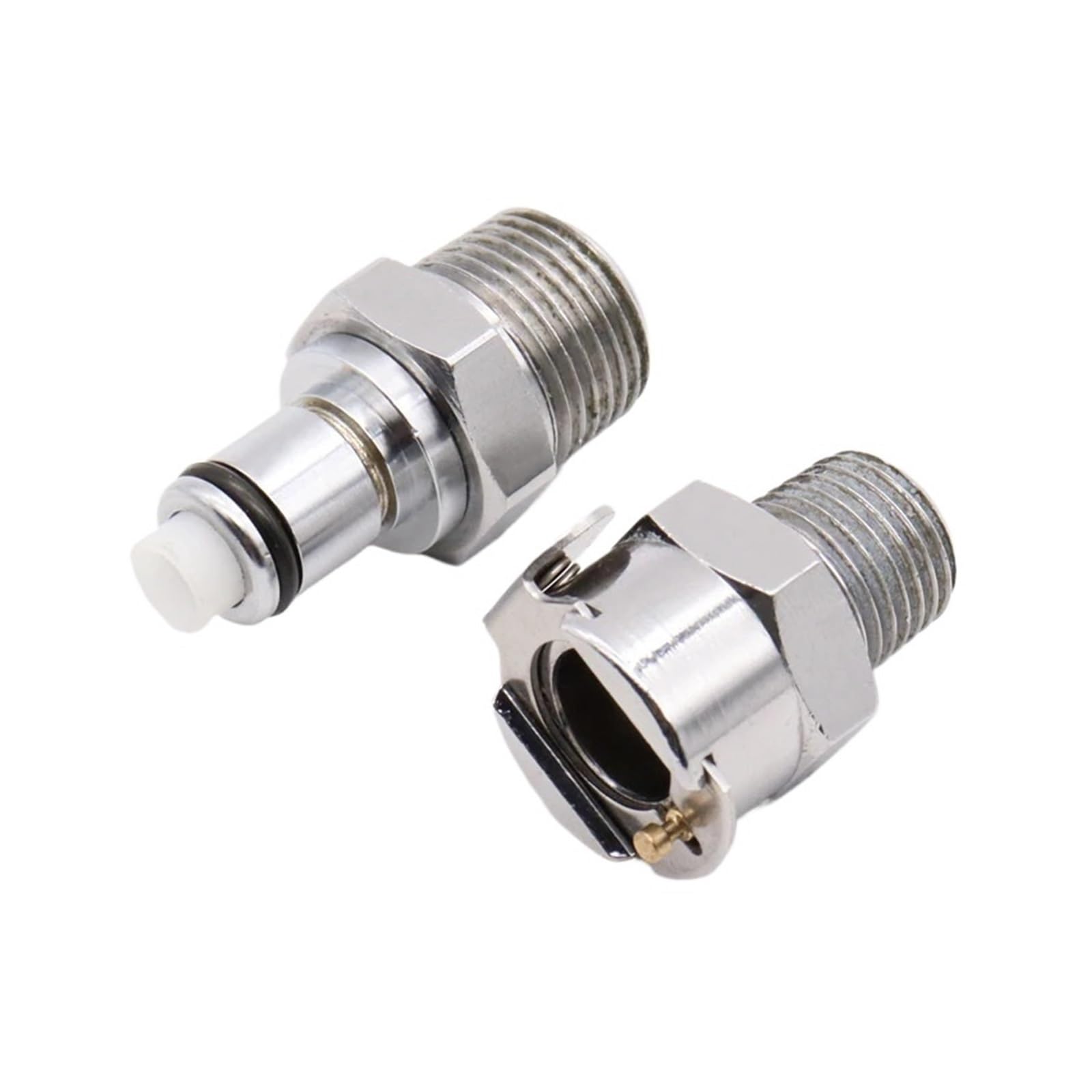 Compatible con el tipo conector de conexión rápida macho hembra lengüeta for manguera LC/LCD 10004 10006(Male Thread BSPT,WITH GLOBE VALVE_1/8")