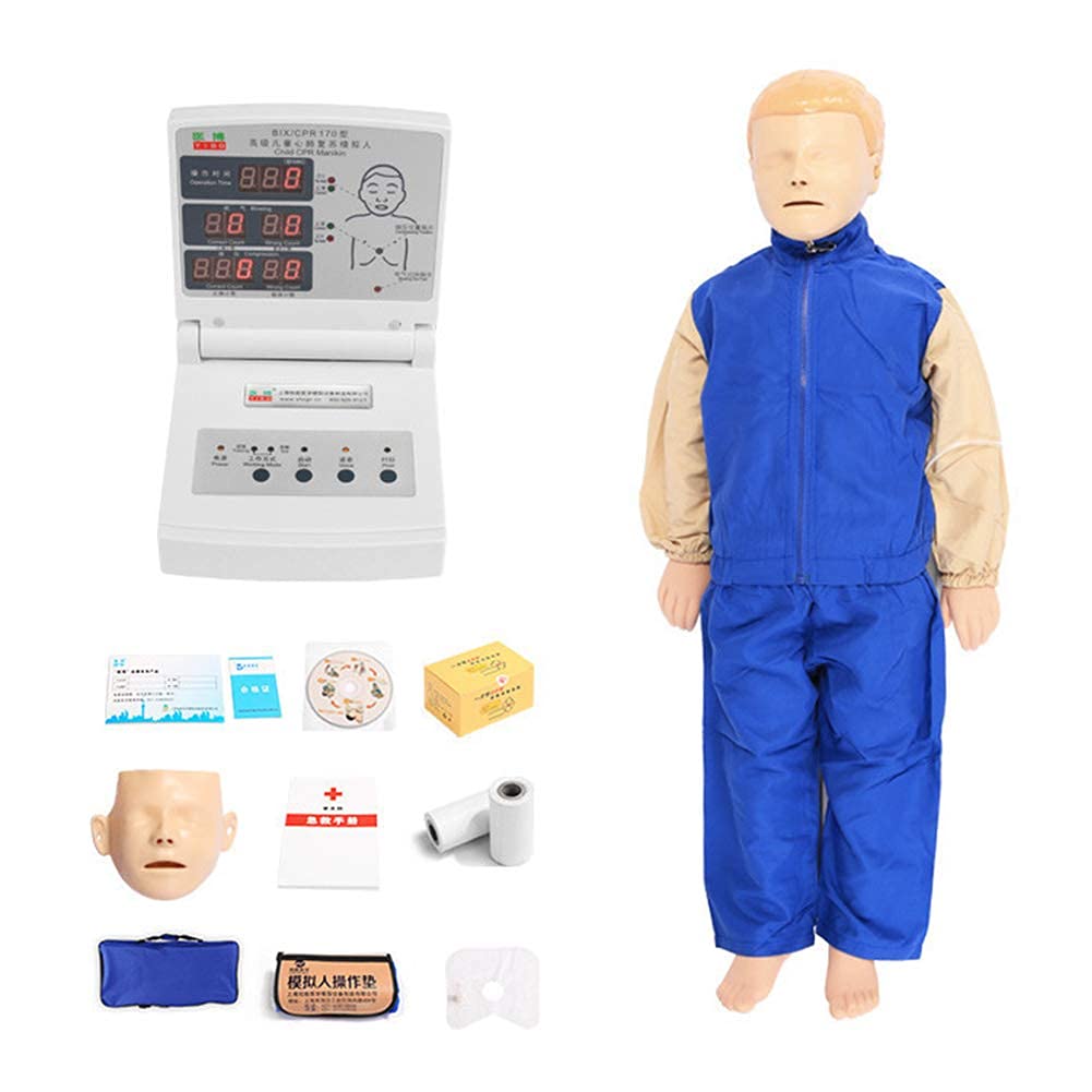CPR Manikin, Children First Aid Manikin, Full Body CPR First Aid Manikin, for Teaching Aid And Artificial Respiration Chest Compressions