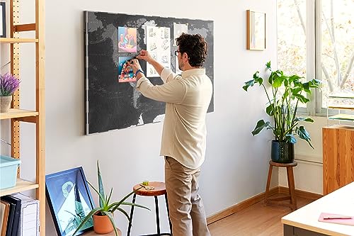 Tableau mural liège horizontal parfait pour notes documents photos projets et rappels - 4