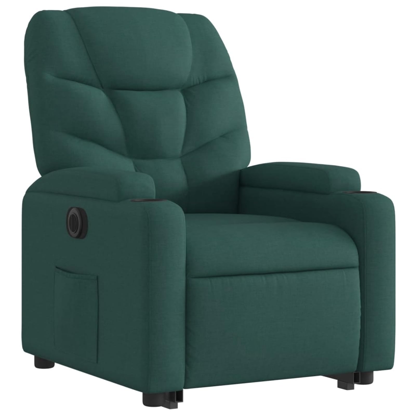 Homgoday Arredo Poltrona Alzapersona Reclinabile Elettrica Verde Scuro Tessuto, Poltrona Massaggiante Poltrona Reclinabile Relax, Sedia da Massaggio Poltrona Relax Tutto Il Corpo Style3204626
