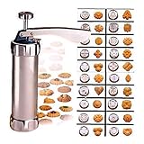 Aluminium Biscuit Maker Cookie Stamp Presse Bakeware Cookie Outil avec 20 Disques 4 Conseils Givrantes