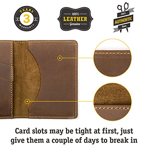 Slim Wallet Credit Card Holder - Leather RFID Blocking Minimalist Men's Wallet2