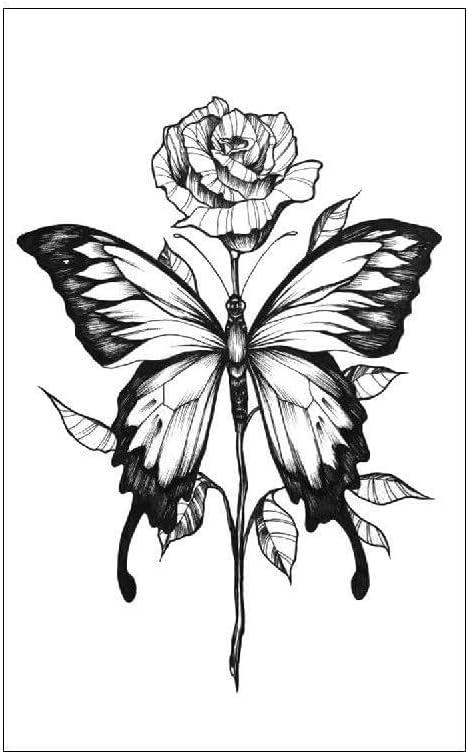 6 Pcs Of Bianhua Color Water Transfer Printing Simulation Tattoo Arm Half Arm Back Temporary Tattoo Stickers