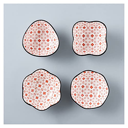Plats à sauce soja de style japonais CFWSHJ : ensemble de 4 mini bols à trempette en céramique