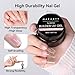 Makartt Clear Gel Builder Kit: Self-Levelling, Long Lasting Extension Hard Gels for Strengthener, Broken Nails Repair Gel Kit with Paper Forms, Dual forms, Nail File and Dual-End Brush 1.06 oz