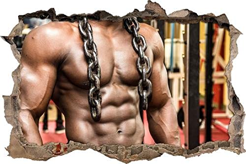 Etiqueta De La Pared 3D -Fantástico cuerpo masculino - Decoracion Habitacion, Decoracion Habitacion...