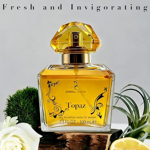 Image of AFLUXE Topaz, Perfume for Women, Long Lasting EDP, Feminine Scent, Delicate Fragrances for Women, Day to Night Wear, 3.4 Fl Oz