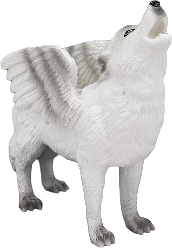 Miniatura 3 de Ebros Gift Colección de figuras de espíritu de tótem de lobo aullador nativo tribal de 6.25 pulgadas de largo, estatua de decoración de animales