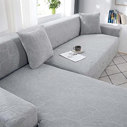 XTHY Fundas para Sofa Elastica 3/2/4/1 Plazas Funda De Sofa Chaise Longue L Cubierta De Sofá Ajustables Universales Cubre Sofa De Protector para Sofás Verano Mascotas Funda Sofa Gatos Cover