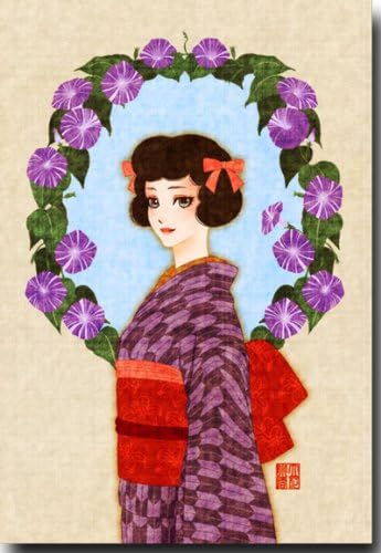 Amazon 夏のイラストポストカード 朝顔 暑中見舞い 絵葉書 ポストカード 絵柄付はがき 文房具 オフィス用品