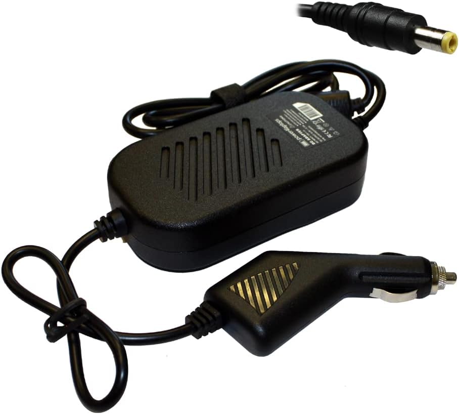 Power4Laptops DC Adapter Laptop Car Charger Compatible With Asus A2D