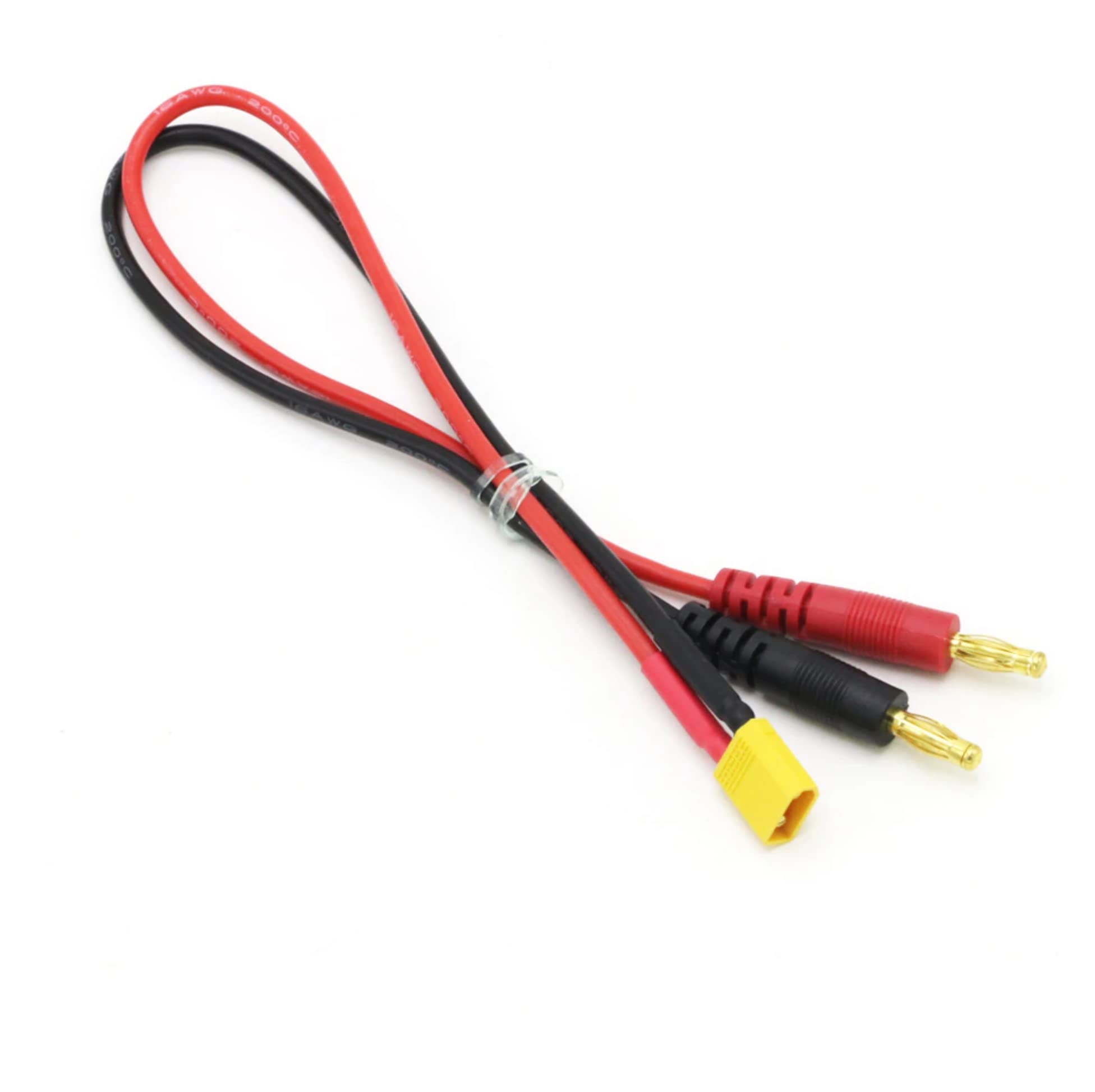 VUNIVERSUM Premium Lipo Battery Charging Cable 4 mm Banana Plug to XT30 — image 1