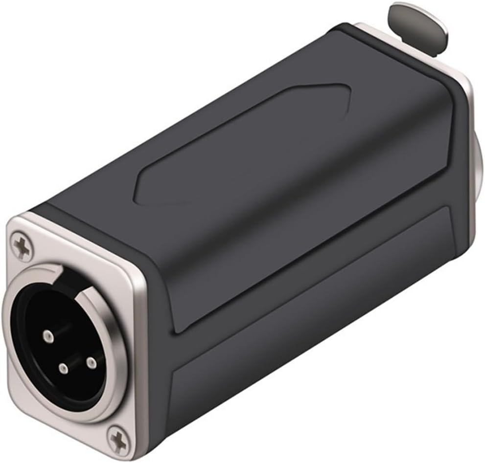 10Pcs 3Pins XLR Connector Male to Male/Female to Female/Male to Female Chassis Panel Mount Socket Couplers Extension Adapter(Plastic-Male-Male)