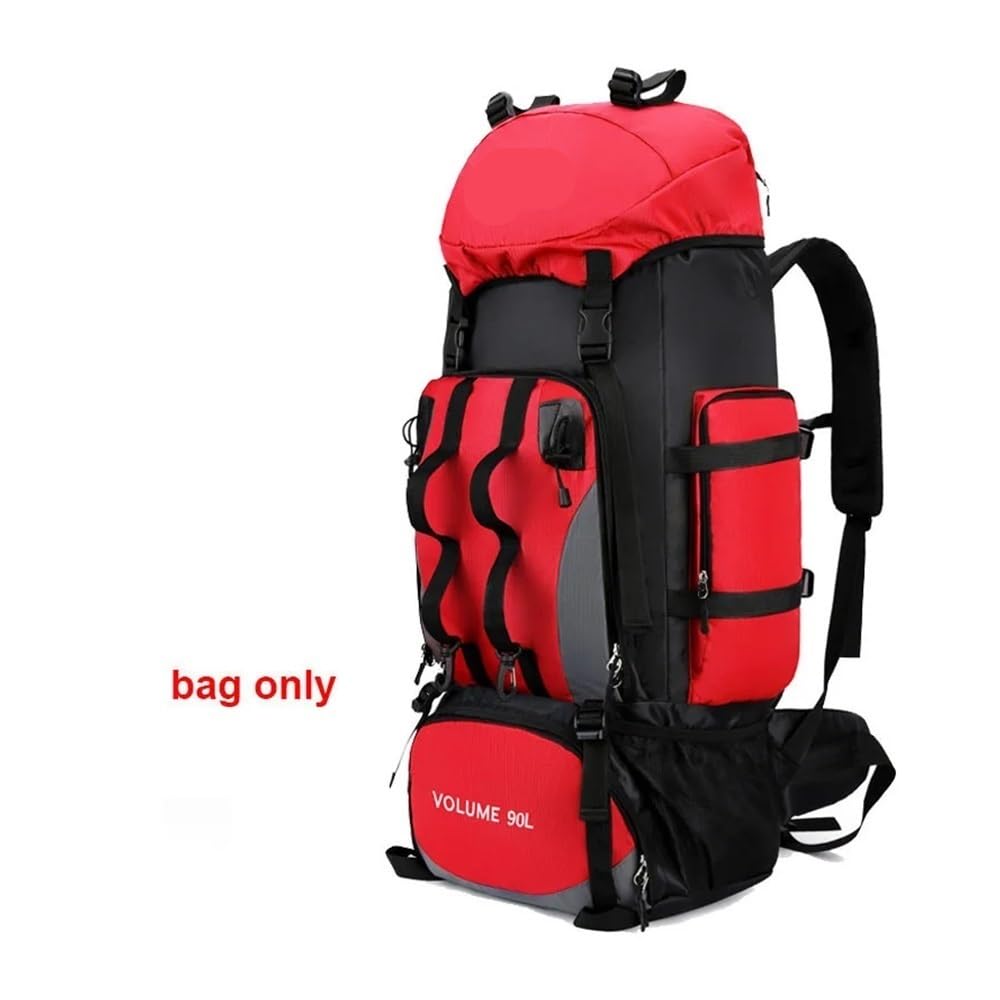 Mochila impermeable de 90 L para senderismo, camping, senderismo, gran capacidad, para viajes, deportes al aire libre, equipo de camping, hombres
