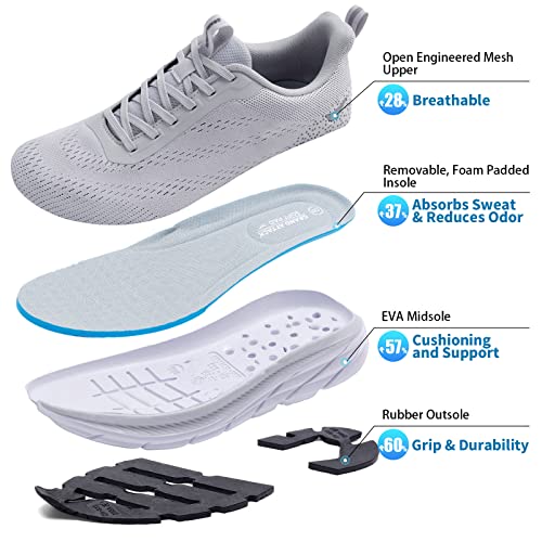 Image of Grand Attack Men's Road Running Walking Shoes | Max Cushioned Comfort | Durable Non-Slip | Breathable Athletic Tennis Cross-Training Sneakers