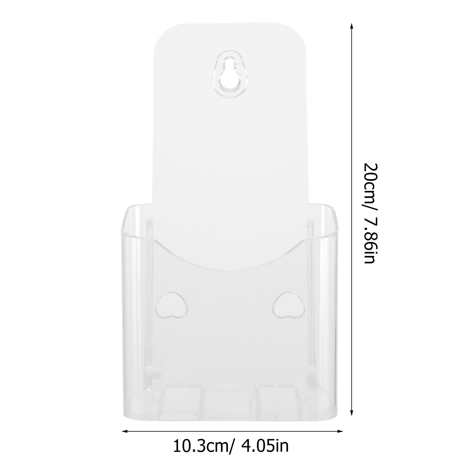 ULTECHNOVO Porta folhetos de acrílico transparente (pacote de 4) expositor de metal de para bancada/mesa e parede, folhetos de três dobras, folhetos, menu, revistas e panfletos A4