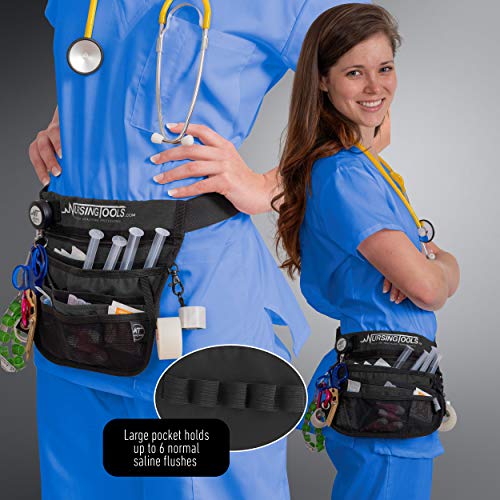Kangapak Nurse Fanny Pack Multi Compartment Waist Organizer Tool Bag for Students, Practitioners & Medical Professionals (Seal Gray) - Thumbnail 7
