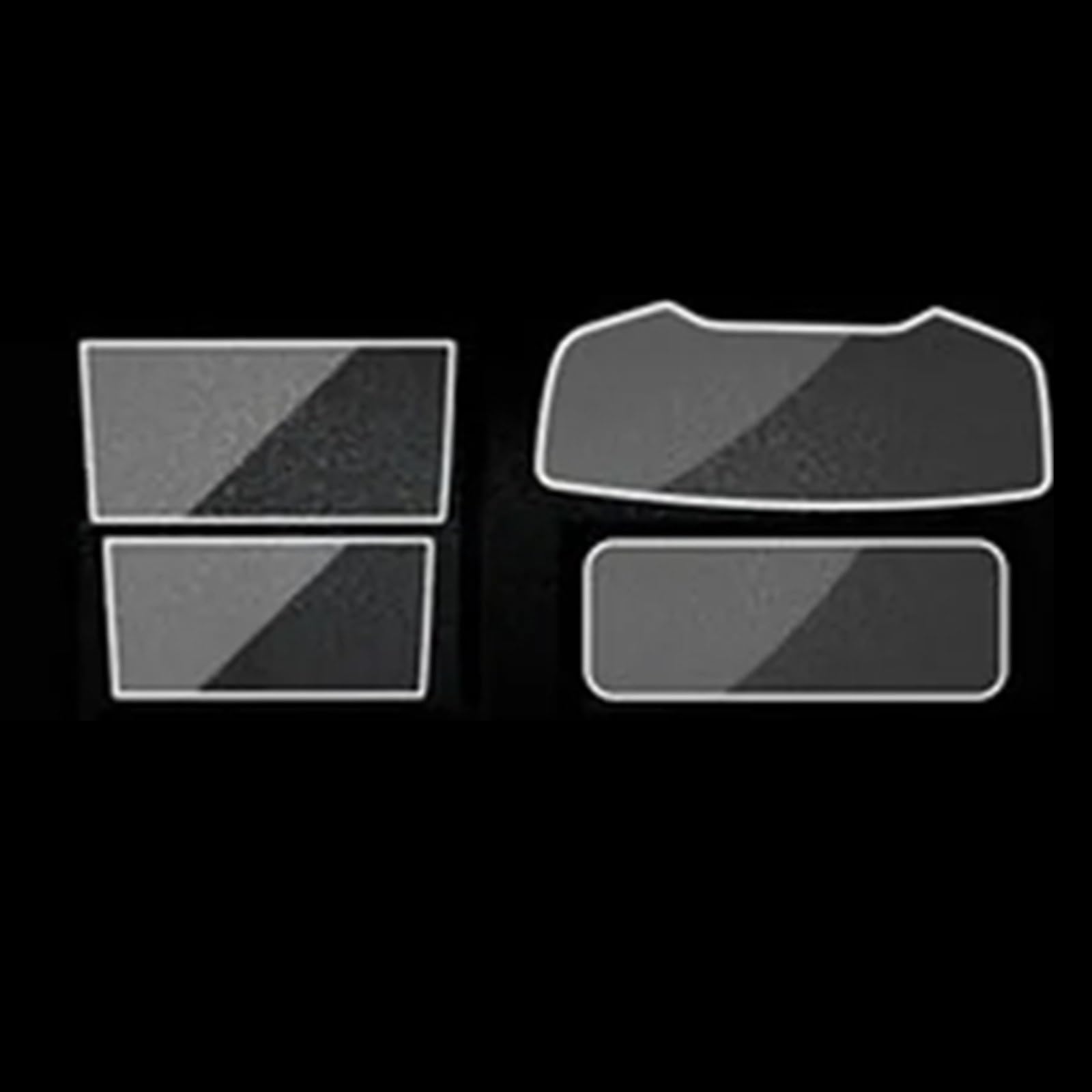 Film de Protection Transparent pour GPS de Voiture Audi A6 et A7 (2019-2020) - Protection d'écran en Verre trempé - Accessoires de rénovation intérieure - 1 kit